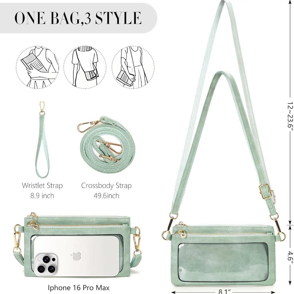 Versatile Small Leather Wallet With Adjustable St… - image 7